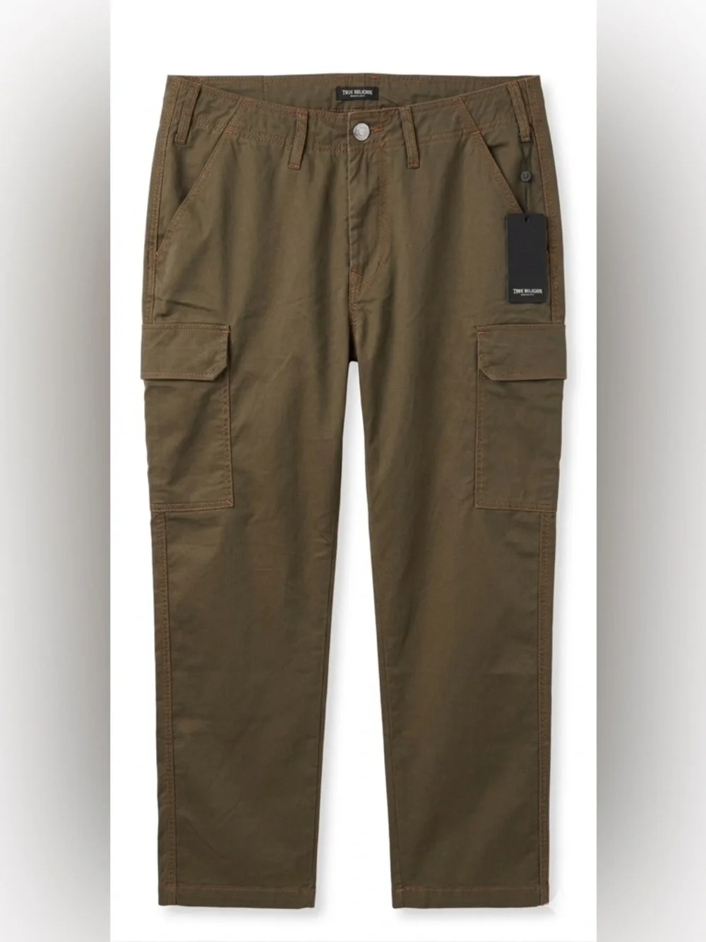 True Religion Men's Kalamata Green Cargo Pants 108335 Size 34 NWT